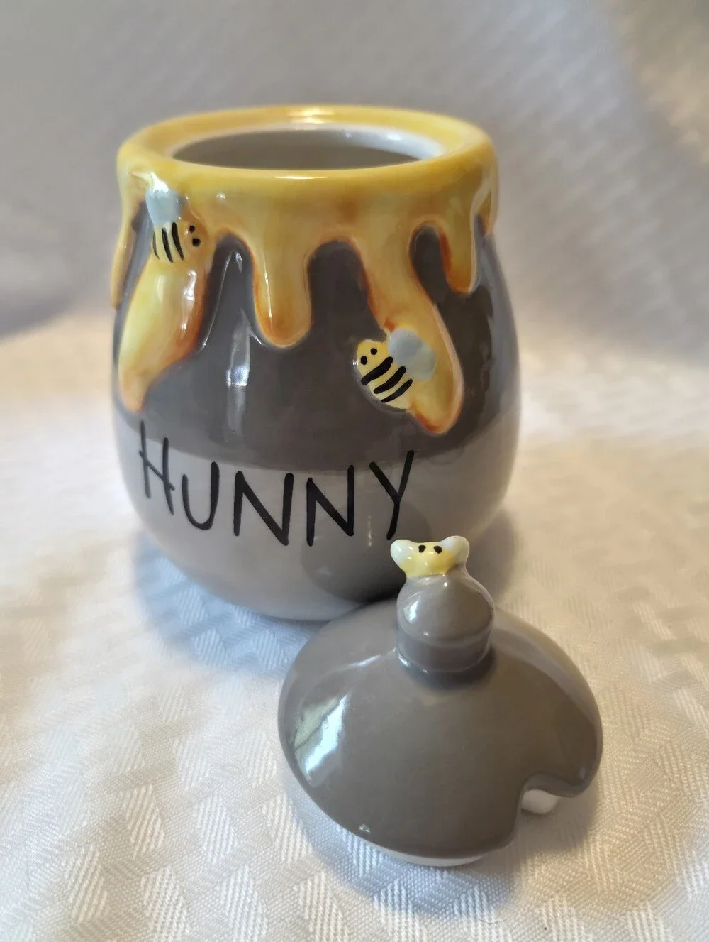 Disney Winnie The Pooh 14 oz HUNNY Honey Pot Jar